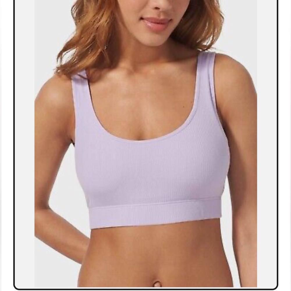 Tommy John Lavender Second Skin Micro Rib Bralette Size Small